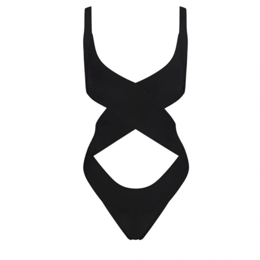 SKIMS Knit Black Monokini